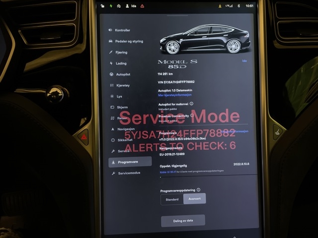 Tesla Model S 2013-2016 (Fase 1) , Motorkode: L2S, Girkassekode: 