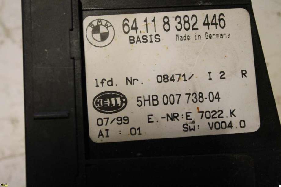 Varmeapparat betjening til BMW 3-Serie 1998-2005 (E46) (E46) (|64118382446)