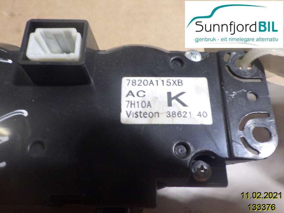 Varmeapparat betjening til Mitsubishi Outlander 2007-2010 (Type II, Fase 1) (MITSUBISHI OUTLANDER|)