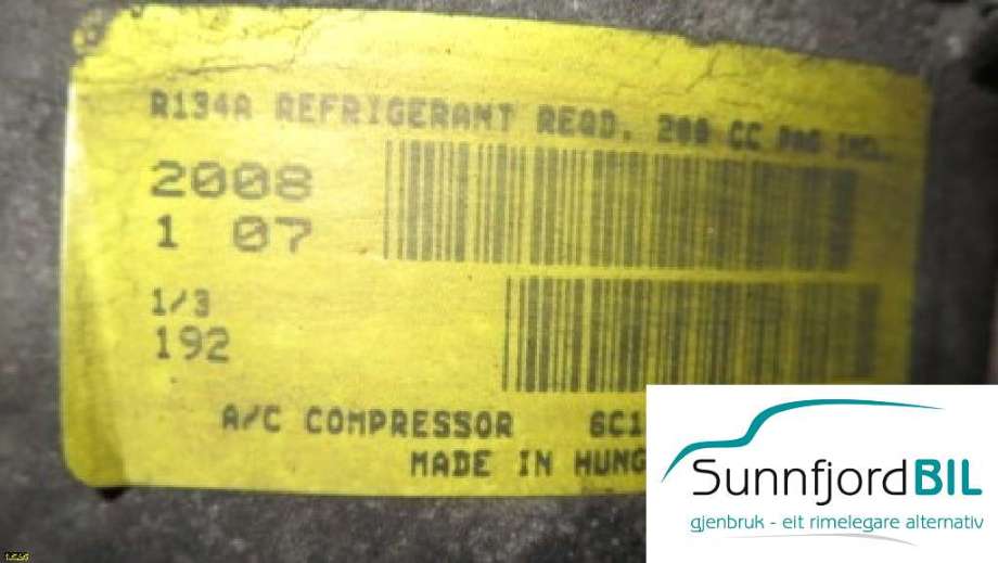Aircondition kompressor til Ford Transit 2006-2013  (FORD TRANSIT 140 T350|R134A|)