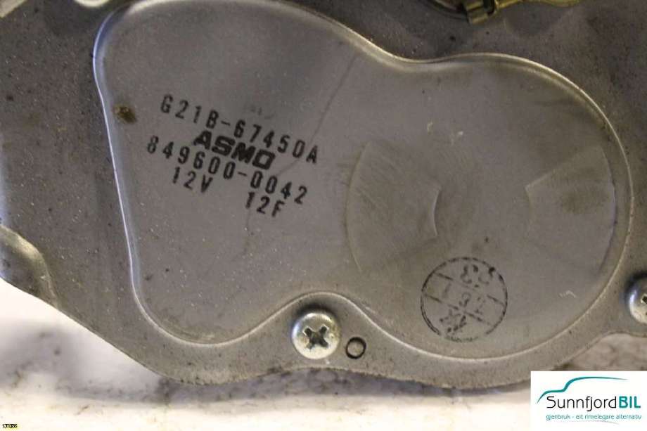 Viskermotor bakrute til Mazda 6 2002-2008 (Type I)  (MAZDA 6||8496000042)
