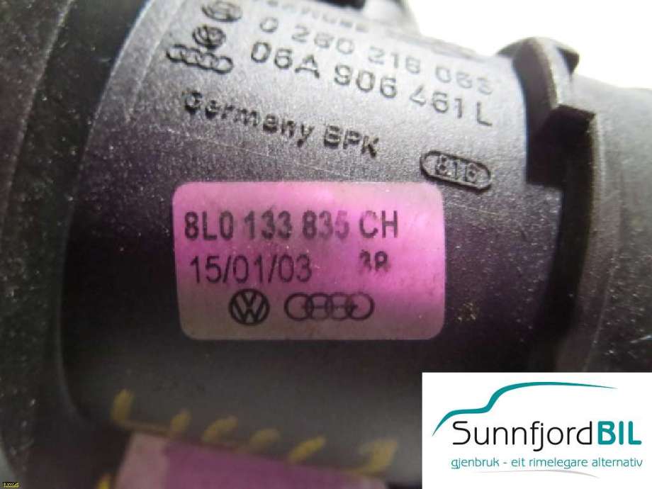 Luftmengde/luftmassemåler til Audi A3 1996-2003 (Type I) (AUDI A3||8L0133835CH)