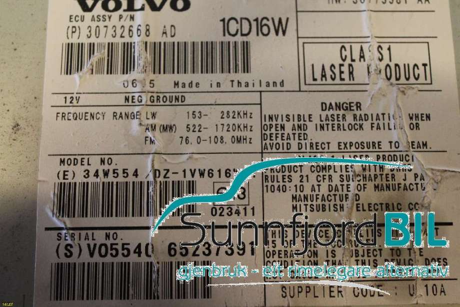 Bilstereo til Volvo V50, 2004-2007 (Fase 1)  (VOLVO|)
