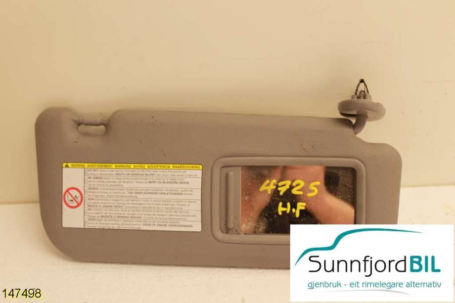 Solskjerm til Toyota Yaris, 2006-2009 (Type II, Fase 1)  (TOYOTA|)