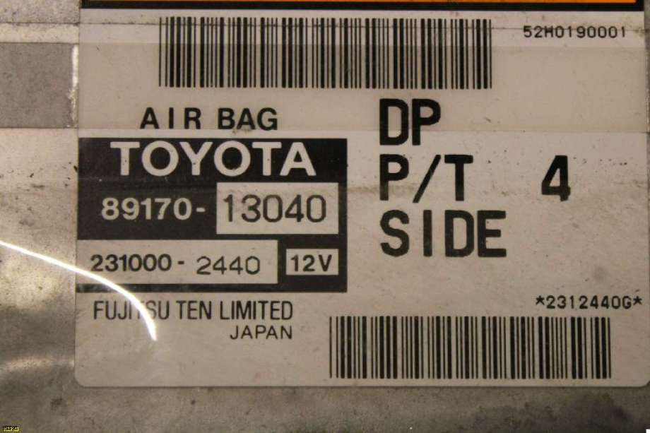 Airbag elektronikk til Toyota Verso 2002-2004 (COROLLA) (COROLLA) (TOYOTA|)