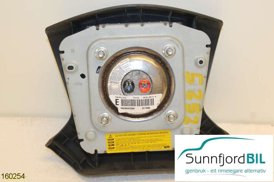 Airbag rattpute til Toyota Avensis 2003-2008 (Type II) (TOYOTA|4513005112B0|)
