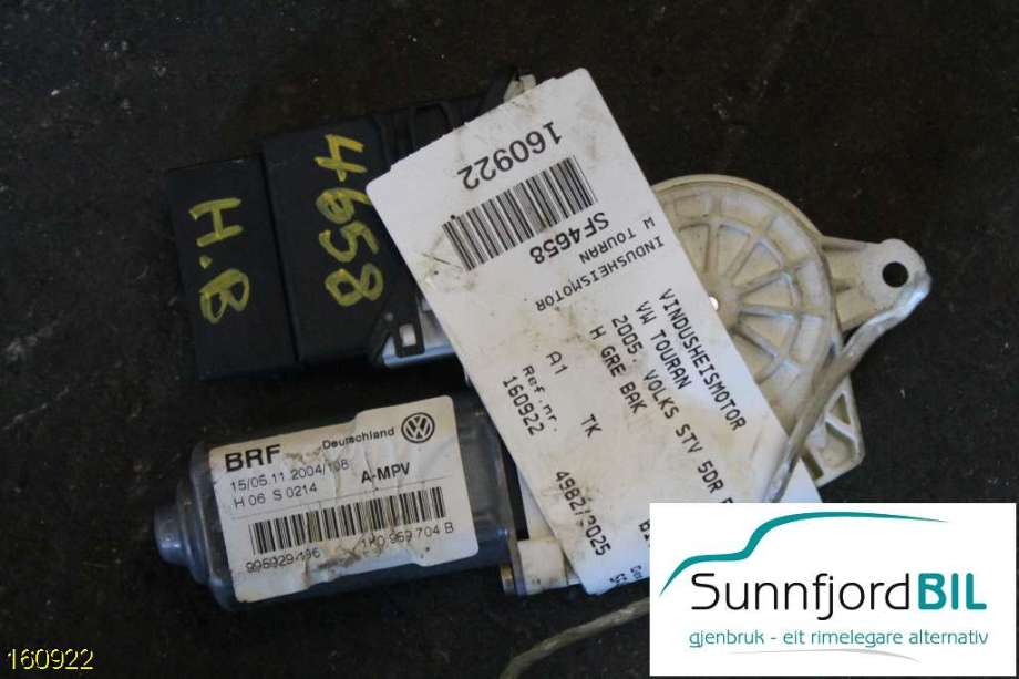 Ruteheis høyre til VW Touran 2003-2006 (Type I, Fase 1)  (VOLKSWAGEN|)