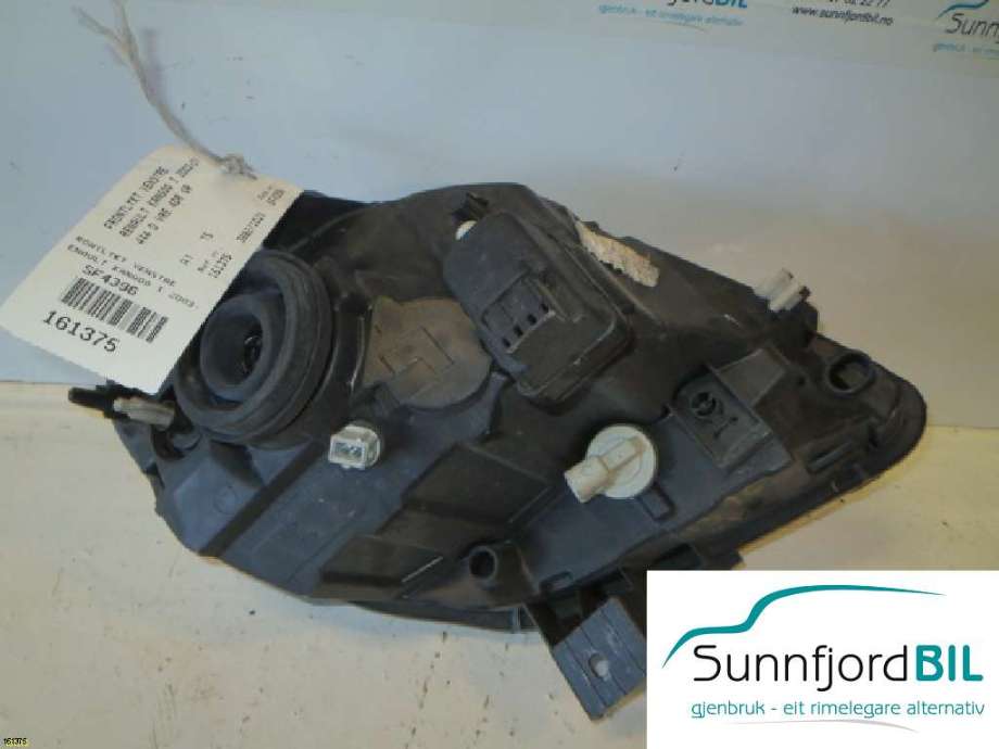 Frontlykt venstre halogen til Renault Kangoo 2003-2007 (Type I, Fase 2) (RENAULT KANGOO|260605162R|)