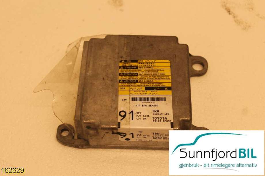 Airbag elektronikk til Toyota Verso, 2004-2009 (Type II)  (TOYOTA|891700F032)