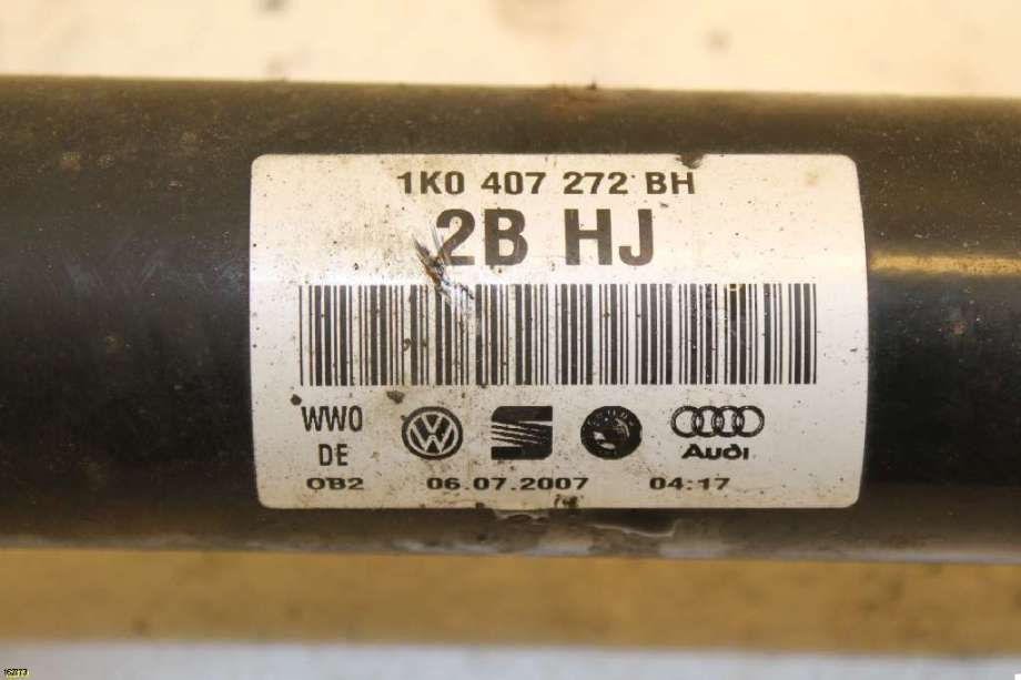 Drivaksel høyre foran til VW Caddy 2004-2010 (Type III, Fase 1)  (VOLKSWAGEN|1K0 407 272 BH|1K0 407 272 QM|1K0 407 452 JX)
