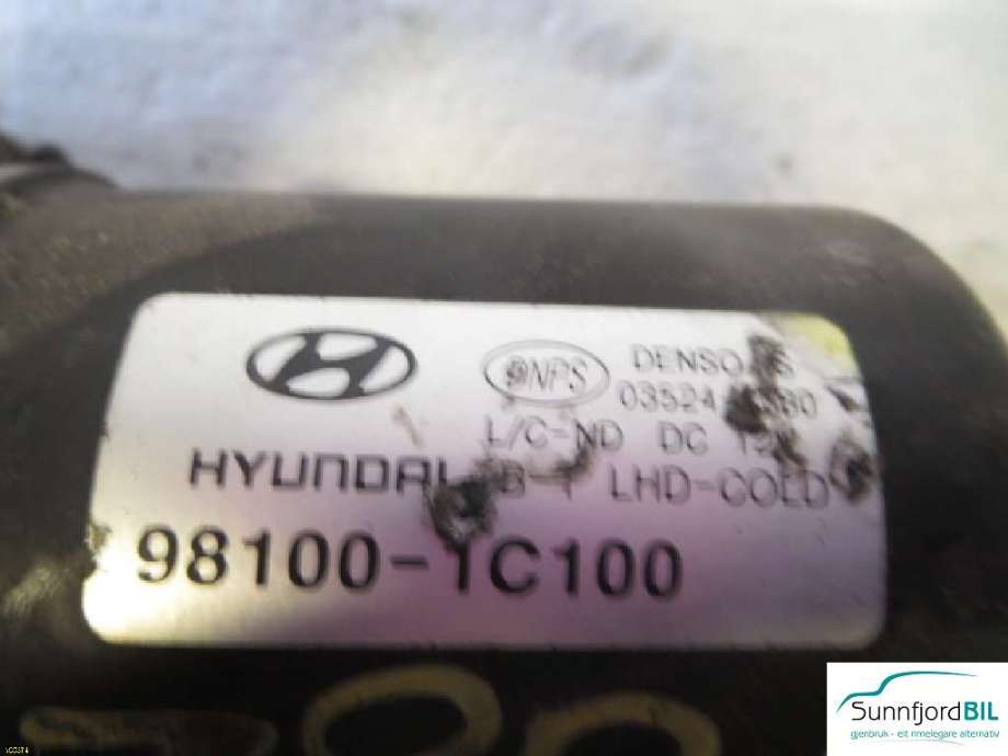 Viskermotor frontrute til Hyundai Getz, 2002-2009  (HYUNDAI GETZ|)