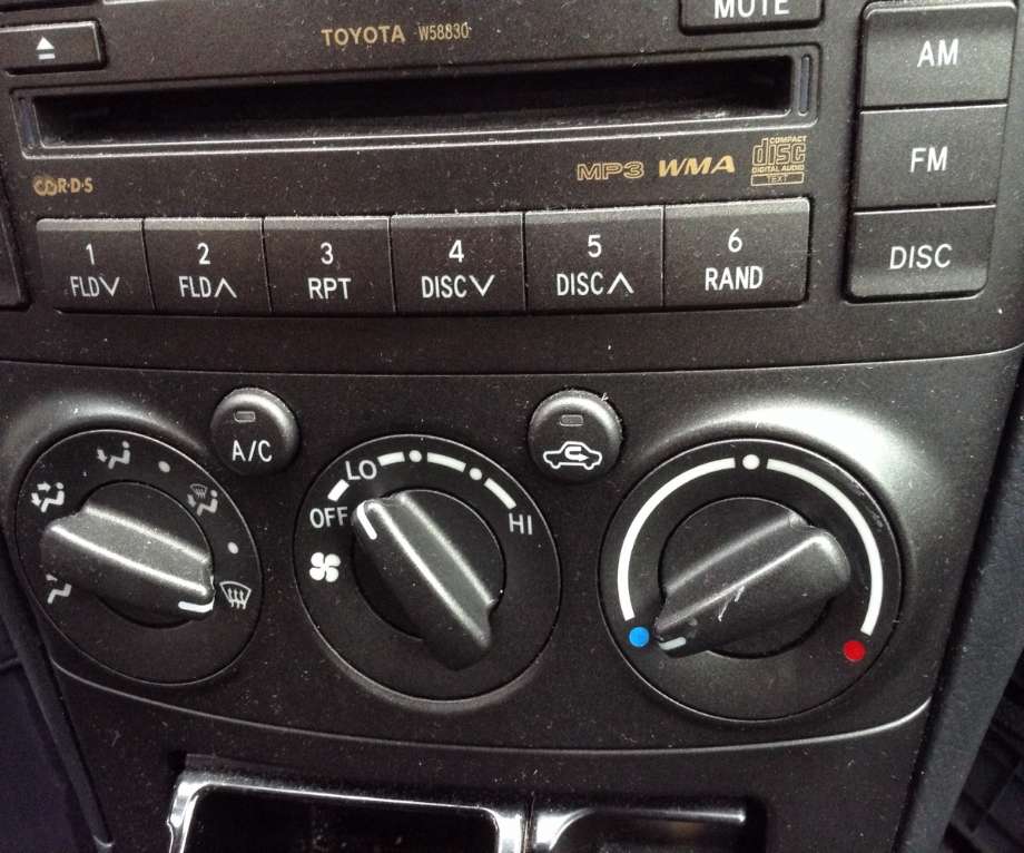Varmeapparat betjening til Toyota Avensis, 2003-2008 (Type II)  (TOYOTA|)