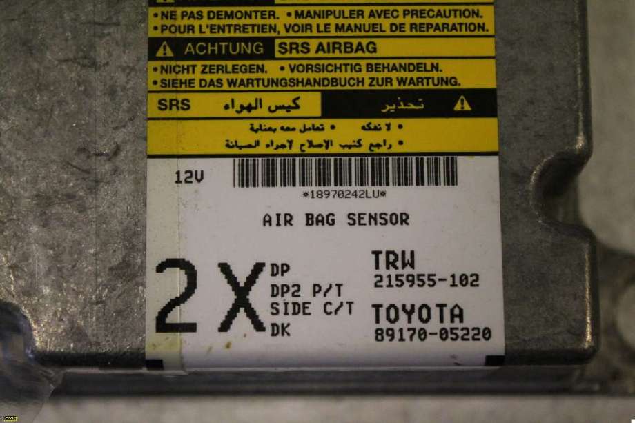 Airbag elektronikk til Toyota Avensis 2003-2008 (Type II) (TOYOTA|)