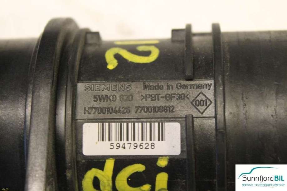 Luftmengde/luftmassemåler til Nissan Primera 2002-2007 (P12) (P12) (NISSAN||5WK9620)