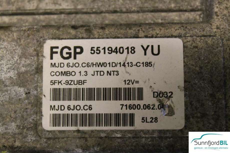 Styreenhet motor til Opel Combo C 2002-2011 (|55194018YU)