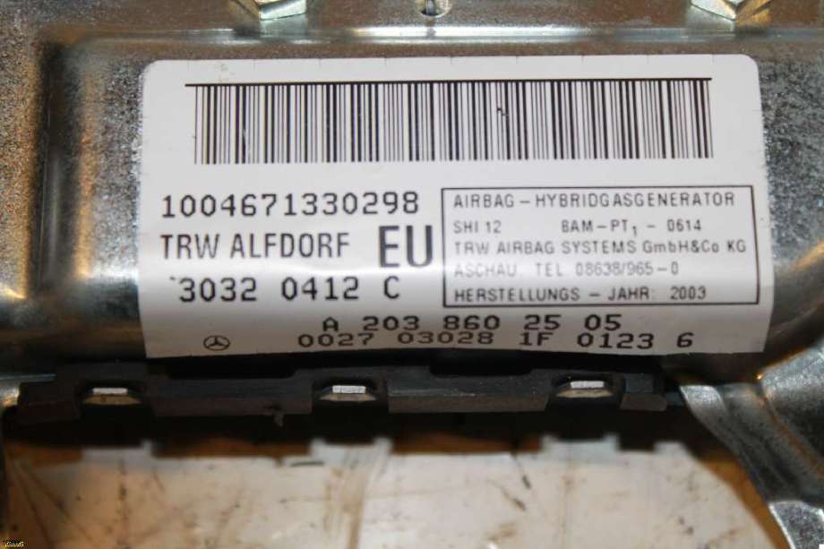Airbag sidepute venstre til Mercedes C-Klasse 2000-2004 (Fase 1) (W203) (W203) (MERCEDES|)