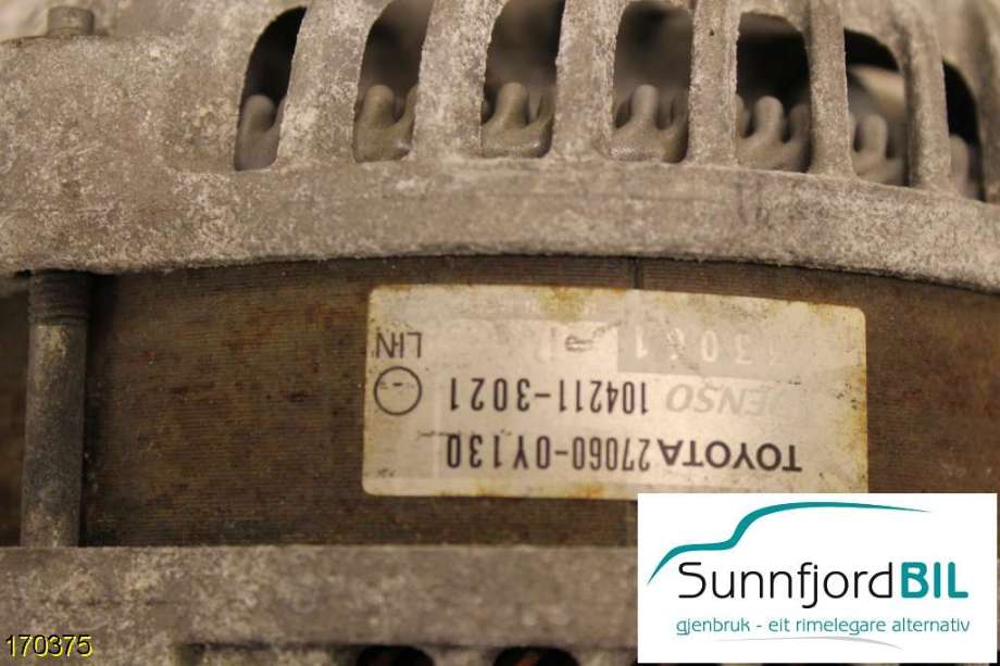 Dynamo til Toyota Yaris 2012-2014 (Type III, Fase 1)  (TOYOTA|270600Y130|)