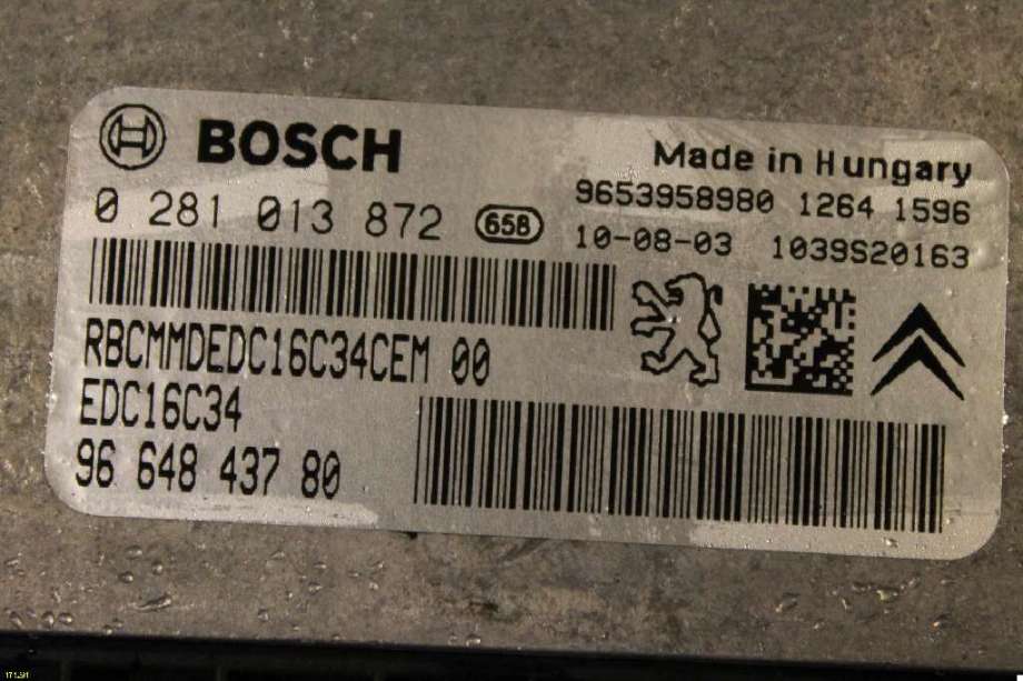 Styreenhet motor til Citroën Berlingo 2008-2015 (Type II, Fase 1)  (CITROEN|)