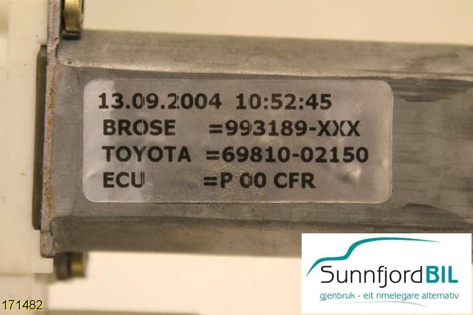 Ruteheis til Toyota Corolla 2002-2007 (TOYOTA|)