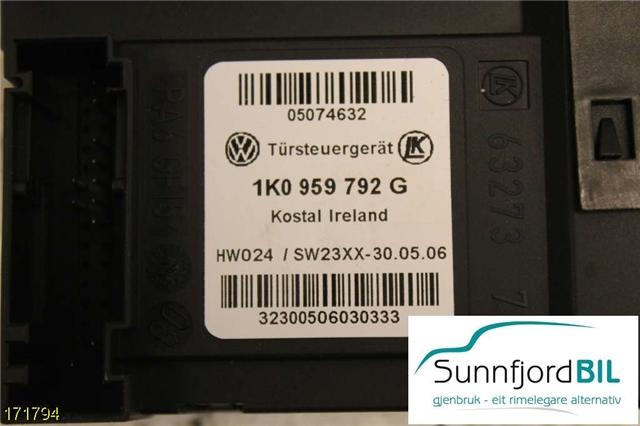 Ruteheis høyre til VW Touran 2003-2006 (Type I, Fase 1) (VOLKSWAGEN|)