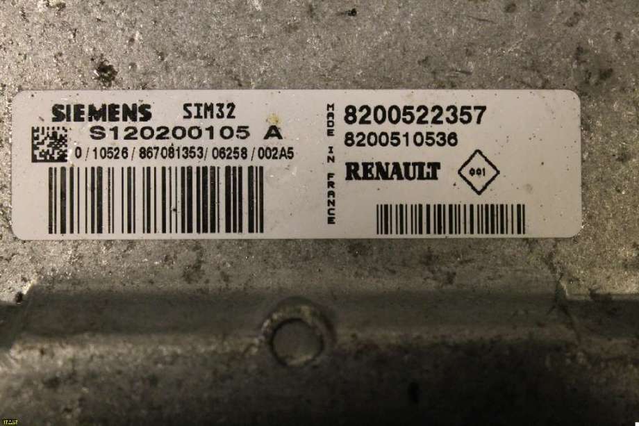 Styreenhet motor til Renault Clio, 2006-2009 (Type III, Fase 1) (RENAULT CLIO|)