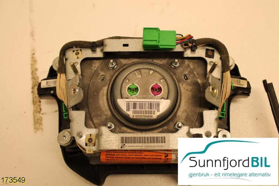 Airbag rattpute til Volvo S80 1998-2006 (Type I)  (VOLVO|32366692|)