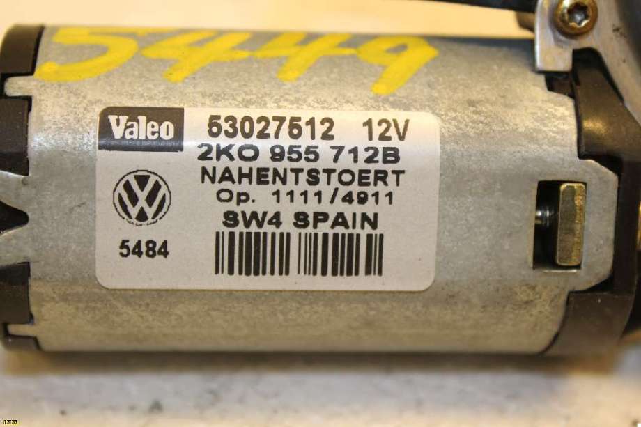 Viskermotor bakrute til VW Caddy 2004-2010 (Type III, Fase 1)  (VOLKSWAGEN||2K0955712B)