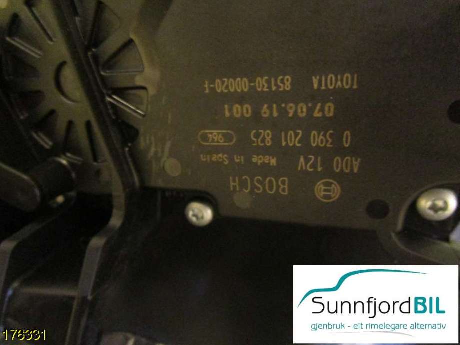 Viskermotor bakrute til Toyota Yaris 2006-2009 (Type II, Fase 1)  (TOYOTA|)