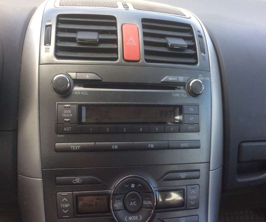 Bilstereo til Toyota Auris, 2007-2010 (Type I, Fase 1) (TOYOTA|)