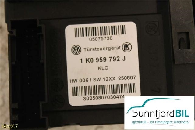 Ruteheis høyre til VW Touran 2007-2010 (Type I, Fase 2) (VOLKSWAGEN|)