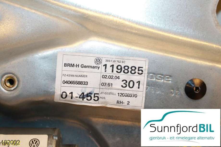 Ruteheis høyre til VW Passat 2001-2005 (B5,3BG) (B5,3BG) (VOLKSWAGEN|)