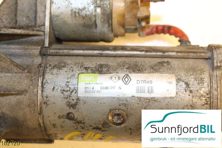 Starter diesel til Renault Scenic 2003-2009 (Type II) (RENAULT||D7R49)