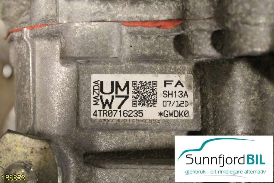 Girkasse automat til Mazda 3, 2013-2016 (Type III, Fase 1)  (MAZDA|GWDK-03-000)