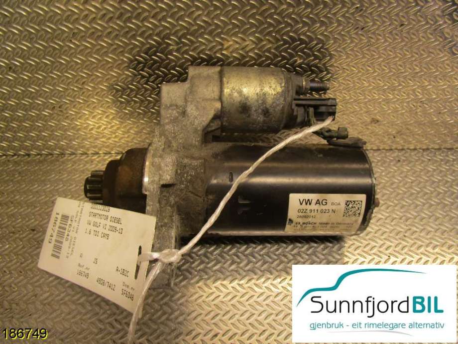 Starter diesel til VW Golf VI 2008-2012  (VOLKSWAGEN|0001123028|)