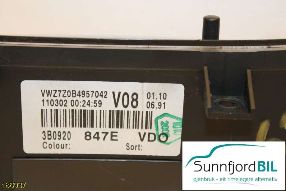 Instrumentpanel til VW Passat 2001-2005 (B5,3BG) (B5,3BG) (VOLKSWAGEN|110080199|)