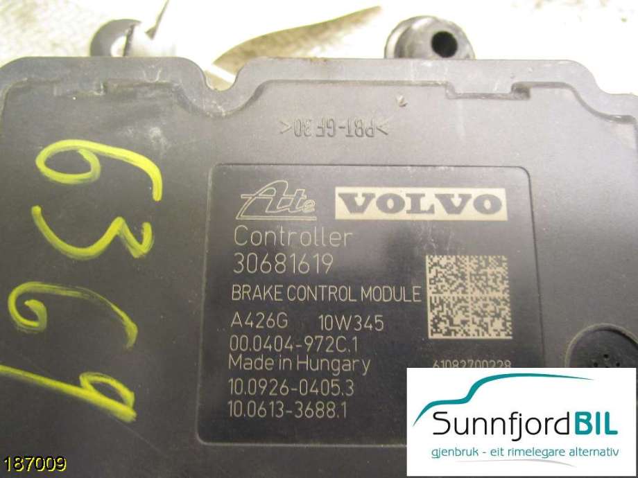 ABS sentral til Volvo V70 2007-2013 (Type III, Fase 1)  (VOLVO|30681619|)