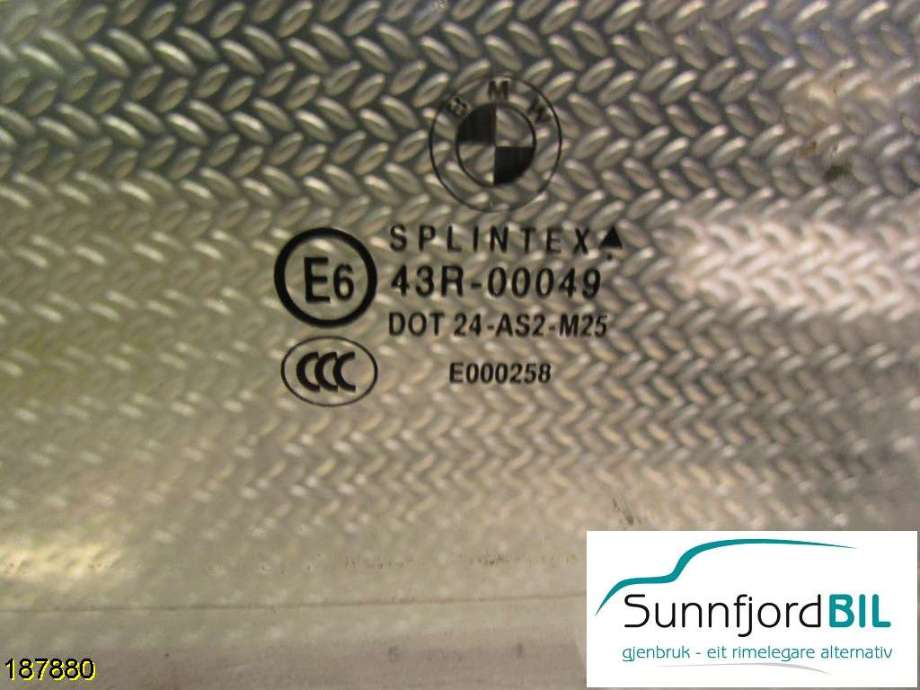Siderute høyre bak til BMW 5-Serie 2003-2010 (E60/E61) (E60/E61) (BMW|43R00049|)