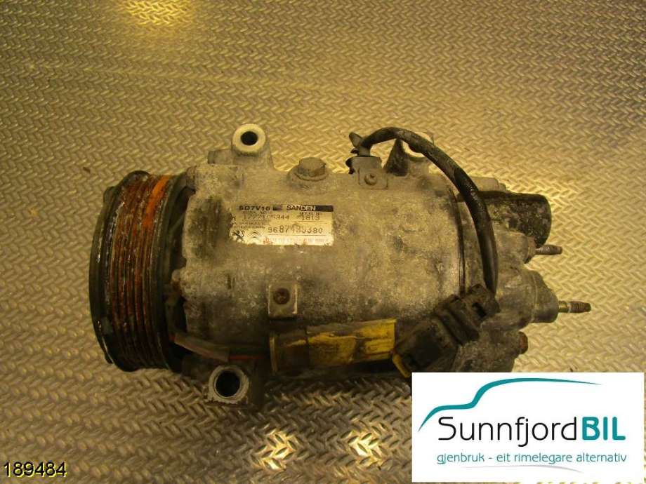 Aircondition kompressor til Peugeot Expert, 2007-2016 (Type II)  (PEUGEOT|9687499380)