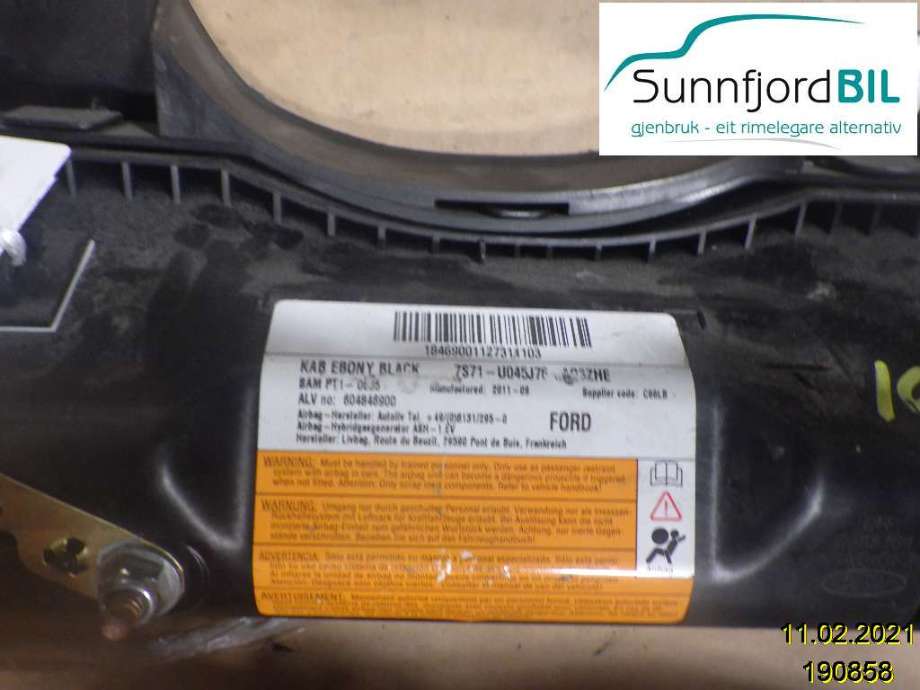 Airbag kne til Ford Mondeo 2011-2014 (Type IV, Fase 2)  (FORD|7S71U045J76|)