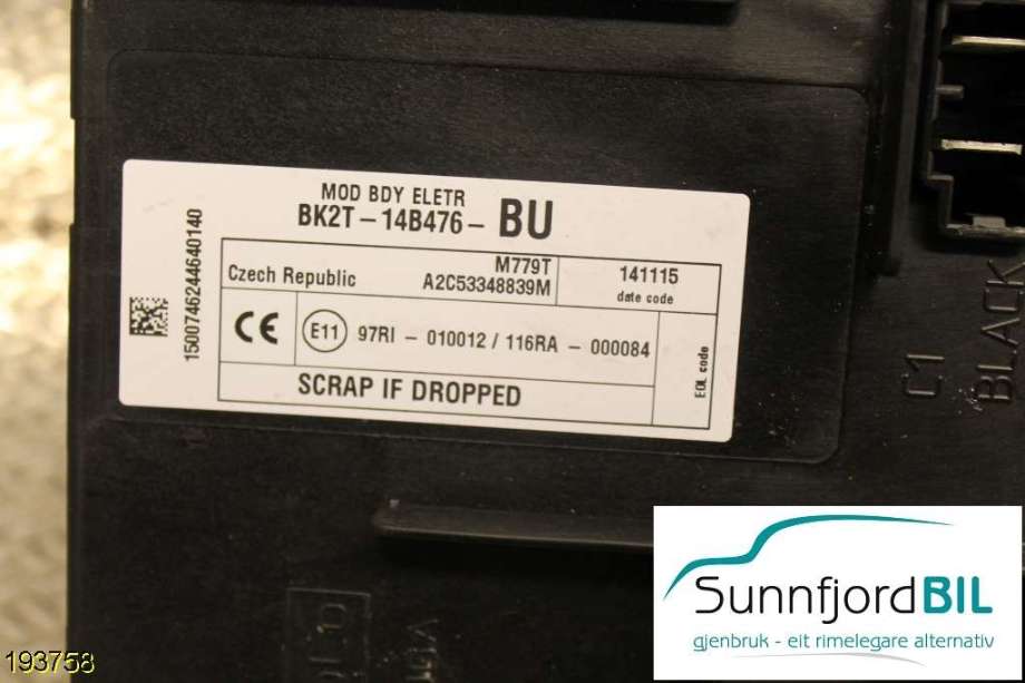 Sikringsboks til Ford Transit Custom 2013-2023 (Type I)  (BK2T-14B476-DX||BK2T14B476)