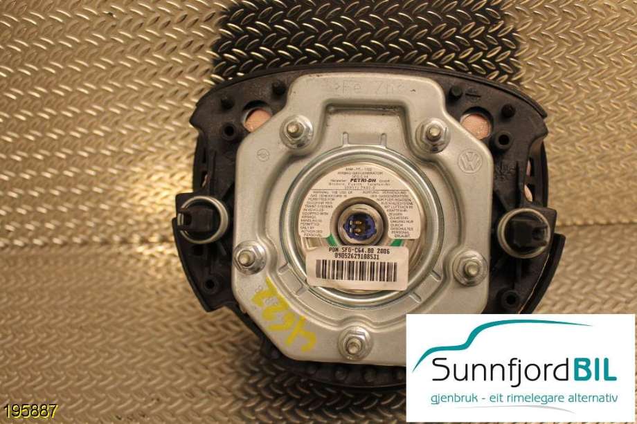 Airbag rattpute til VW Polo 2005-2009 (Type IV, Fase 2)  (VOLKSWAGEN|1T0880201E||09052629108531)