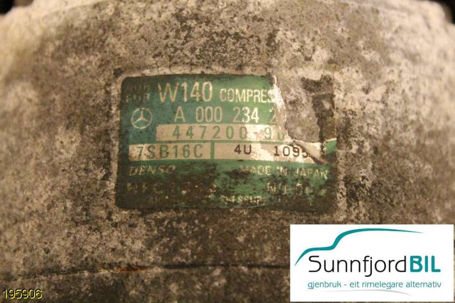 Aircondition kompressor til Mercedes ML 1997-2005 (W163) (W163) (MERCEDES|A0002306811|A 000 230 68 11|7SB16C)