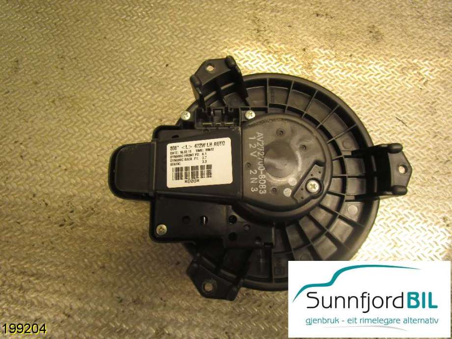 Varmeapparat motor til Toyota Auris 2010-2012 (Type I, Fase 2)  (TOYOTA|AV2727008083|)