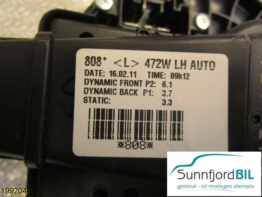 Varmeapparat motor til Toyota Auris 2010-2012 (Type I, Fase 2)  (TOYOTA|AV2727008083|)