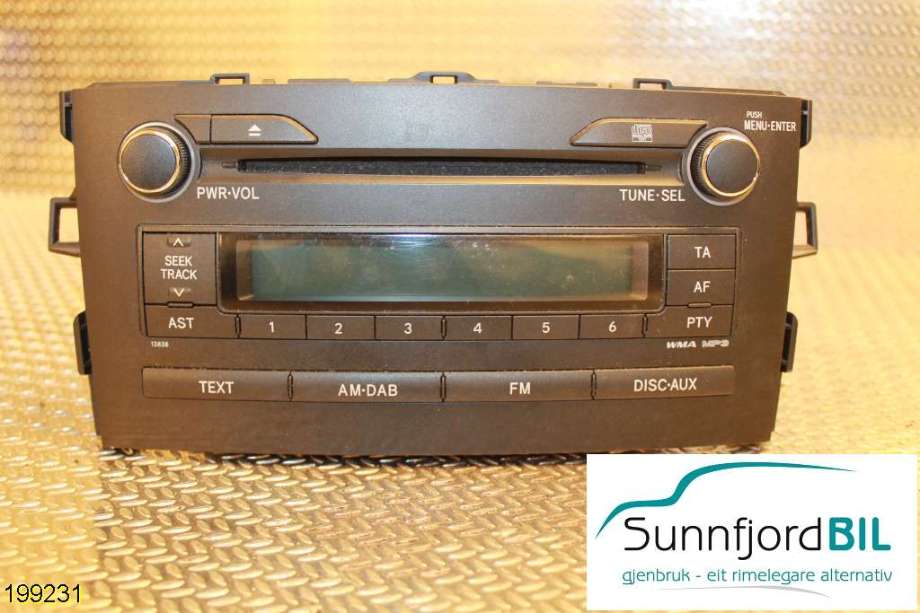Bilstereo til Toyota Auris 2010-2012 (Type I, Fase 2)  (TOYOTA|)
