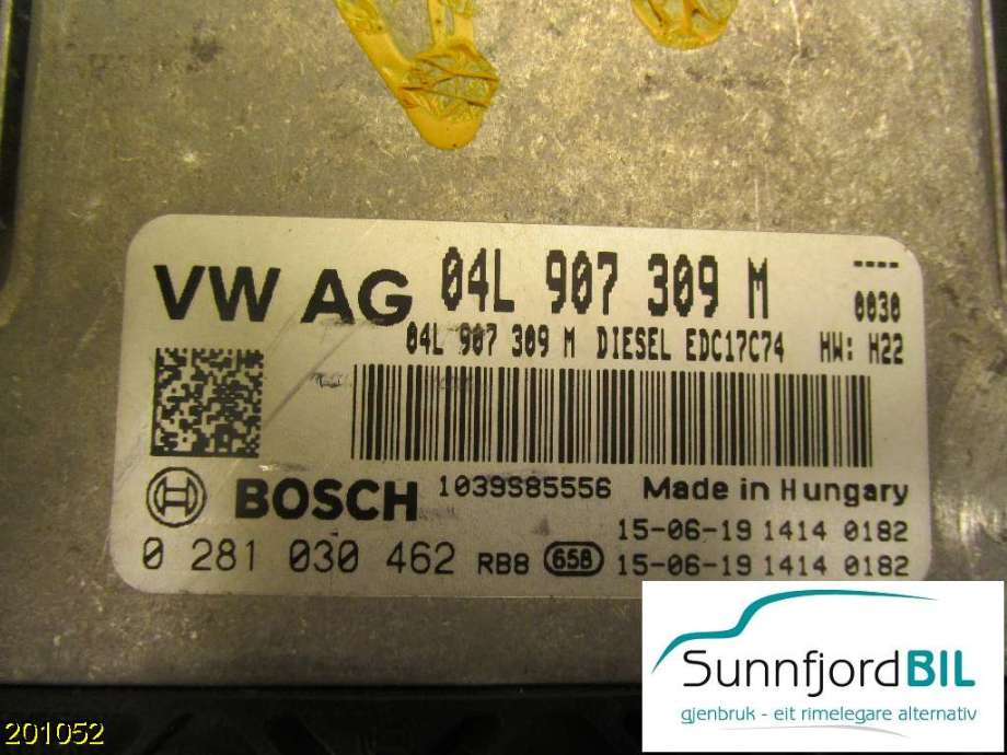 Styreenhet motor til VW Passat 2015-2019 (Fase 1) (B8) (B8) (VOLKSWAGEN|04L907309M|)