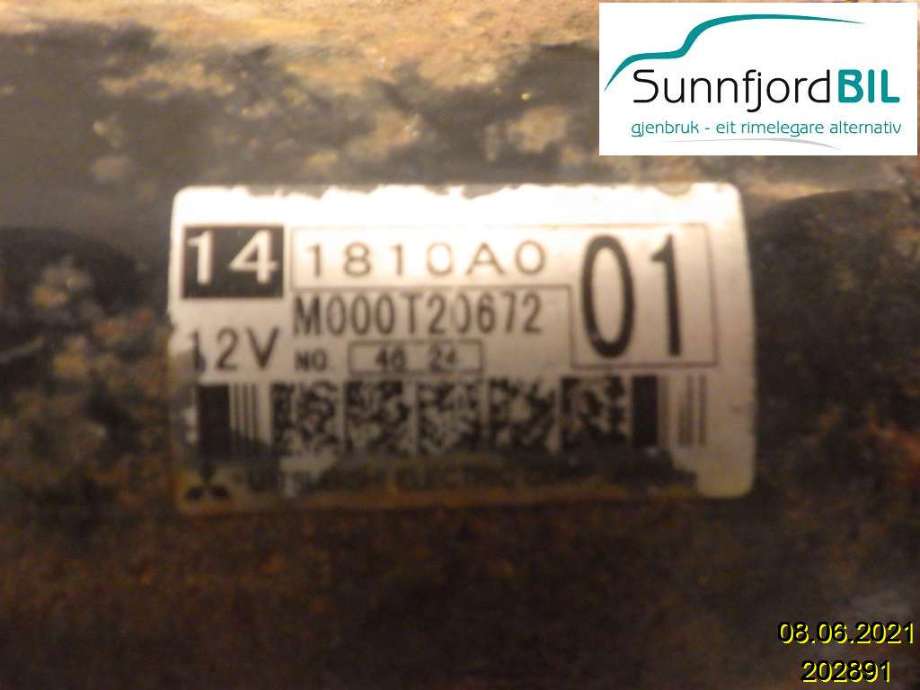 Starter til Mitsubishi Outlander 2003-2006 (Type I)  (MITSUBISHI|1810A001||M00T60672)
