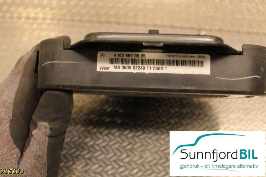 Airbag sidepute venstre til Mercedes ML 1997-2005 (W163) (W163) (MERCEDES|A1638600605|)