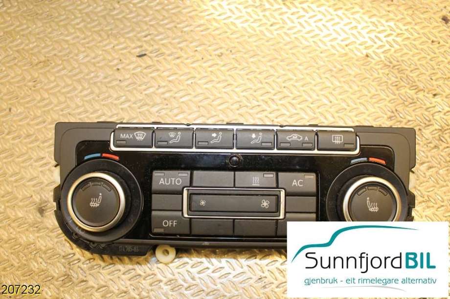 Varmeapparat betjening til VW Golf VI, 2008-2012  (VOLKSWAGEN|5K0907044FA)