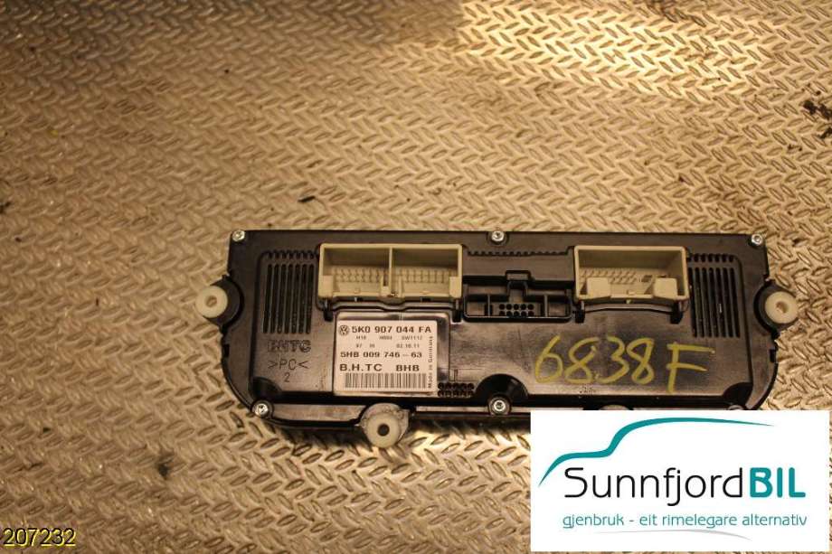 Varmeapparat betjening til VW Golf VI 2008-2012  (VOLKSWAGEN|5K0907044FA|)